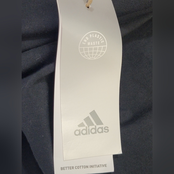 Adidas Ultra Black Highrise Full Length Tight Leg Spellout Logo Size 1X Leggings - Picture 13 of 13